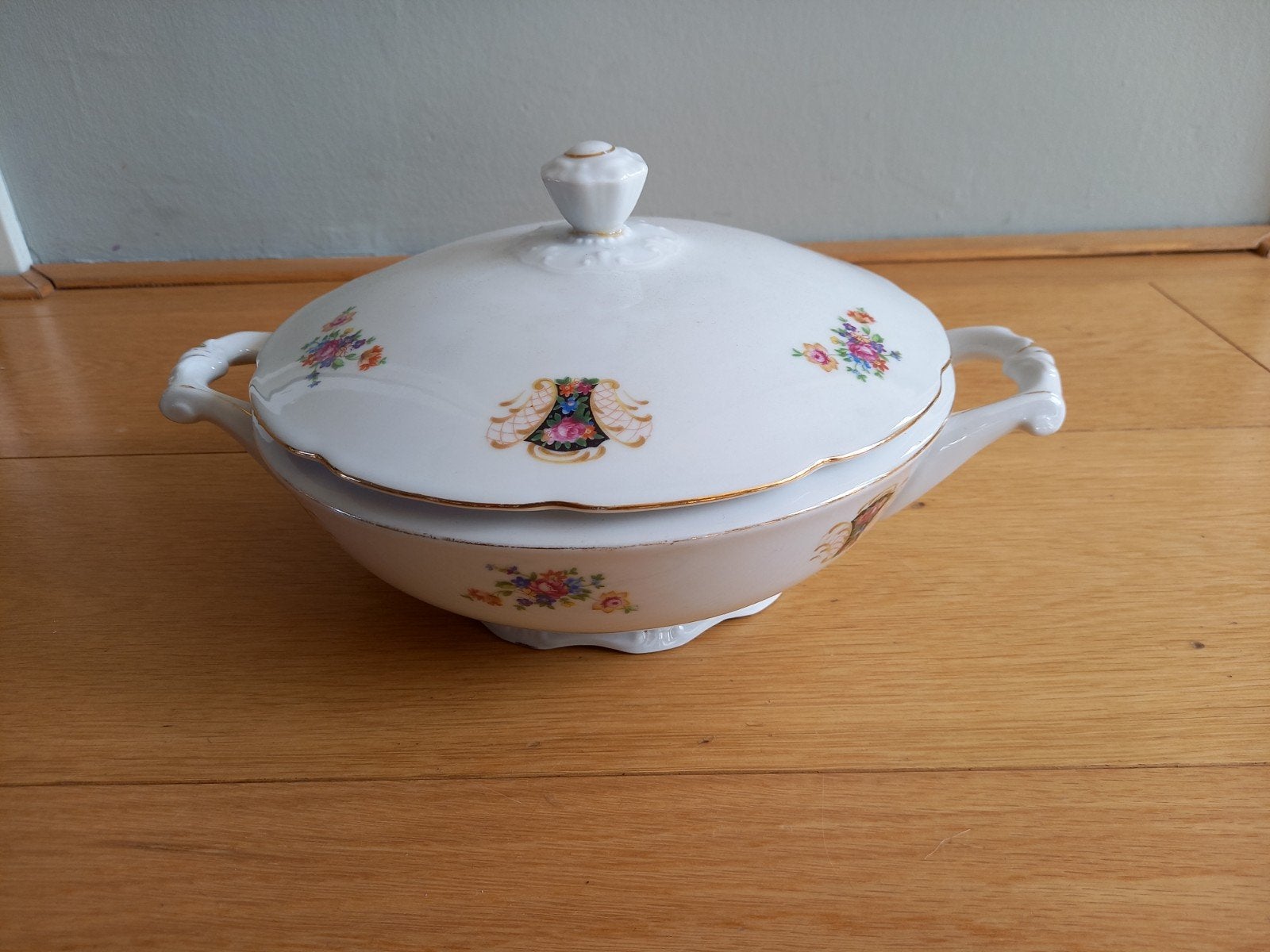 Prachtige vintage dekschaal, Ophalen of Verzenden