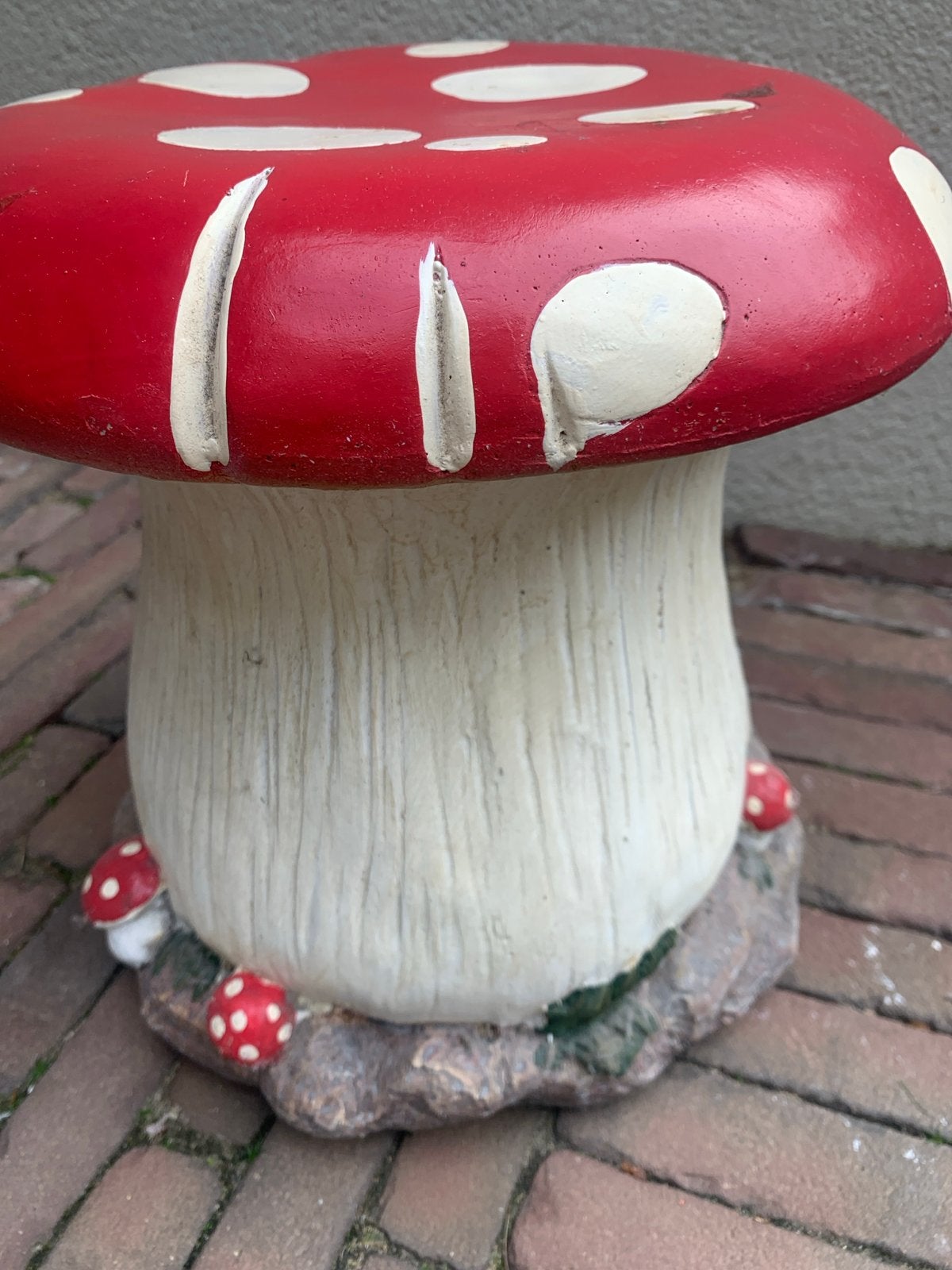 Decoratieve Paddenstoel Kruk - Tuin & Interieur, Tuin en Terras, Ophalen, Zo goed als nieuw, Kunststof, Overige typen
