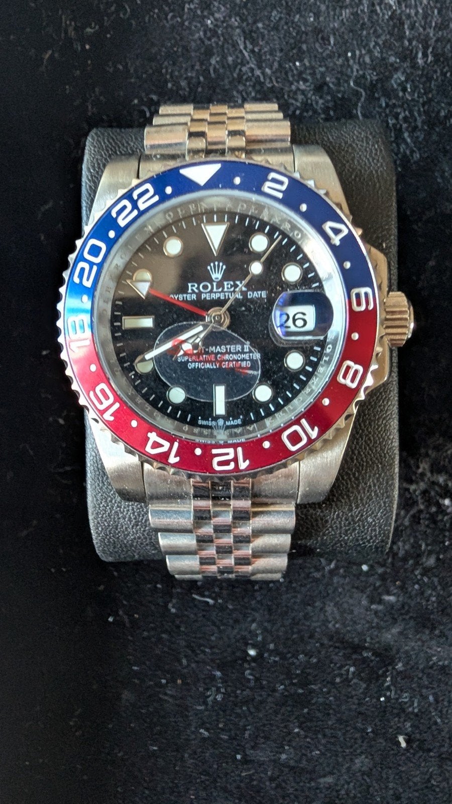 Rolex GMT-Master II 'Pepsi' Herenhorloge, Sieraden, Tassen en Uiterlijk, Horloges | Heren, Staal, Polshorloge, Ophalen of Verzenden