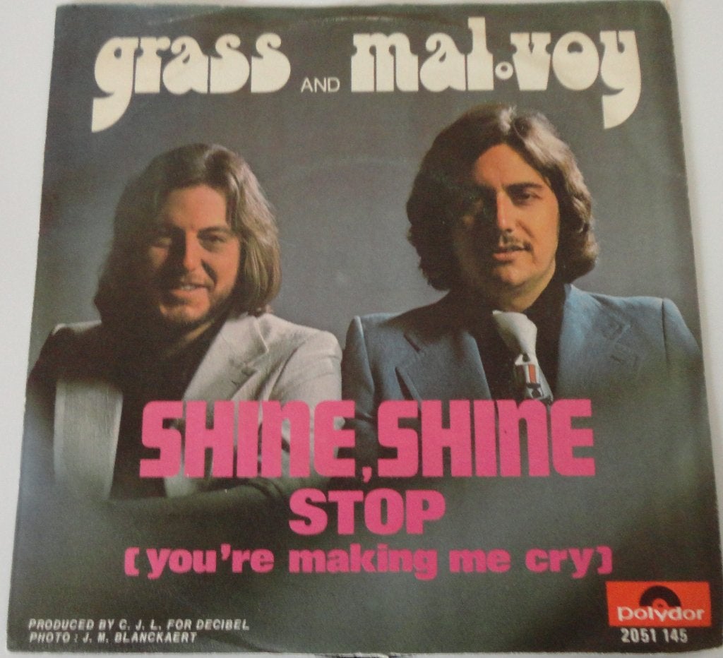 Grass and Mal -Voy > Shine Shine, Ophalen of Verzenden, Gebruikt, 7 inch, Pop