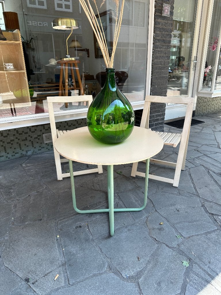 Vintage design bijzettafel, jaren 50 ronde tafel, Ophalen