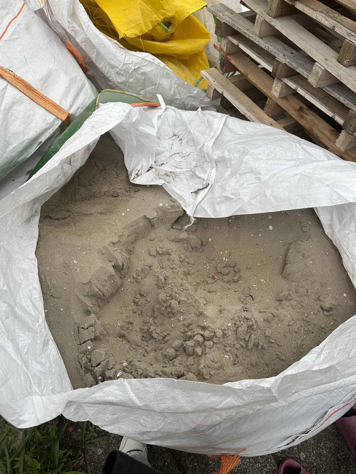 Zand in big bag, Tuin en Terras, Ophalen, Zo goed als nieuw, Ophoogzand