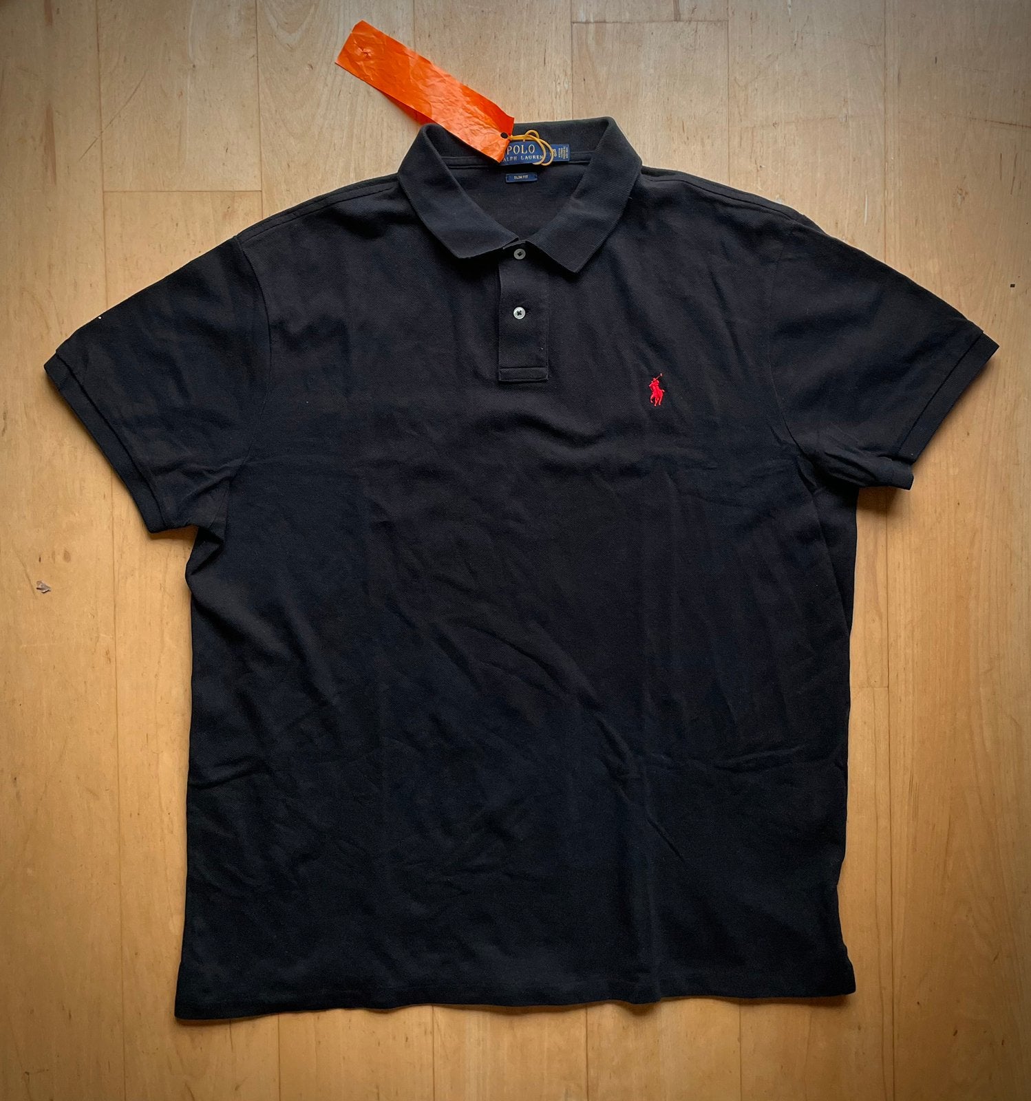 Ralph Lauren Polo shirt zwart XXL, Ophalen of Verzenden, Zo goed als nieuw, Overige maten, Zwart