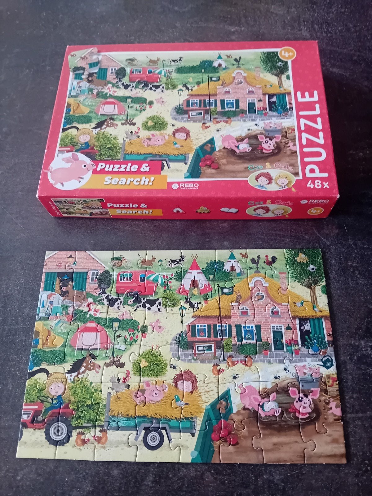 Leuke kinderpuzzels: Disney, Winter etc, Ophalen, Meer dan 50 stukjes, Zo goed als nieuw, 6 jaar of ouder