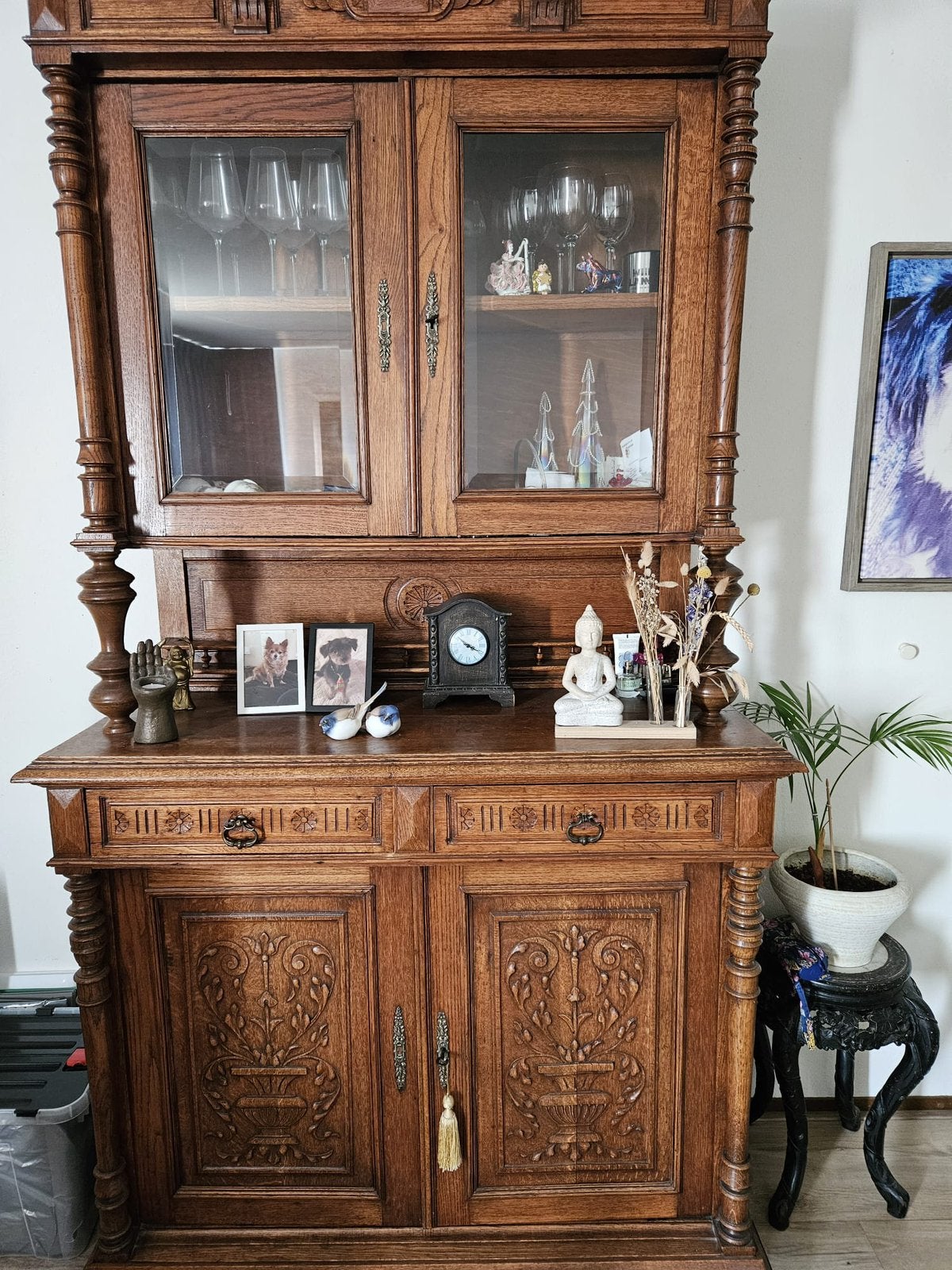 Antieke kast, Huis en Inrichting, Kasten | Buffetkasten, Ophalen, 50 tot 100 cm, Zo goed als nieuw, Minder dan 100 cm