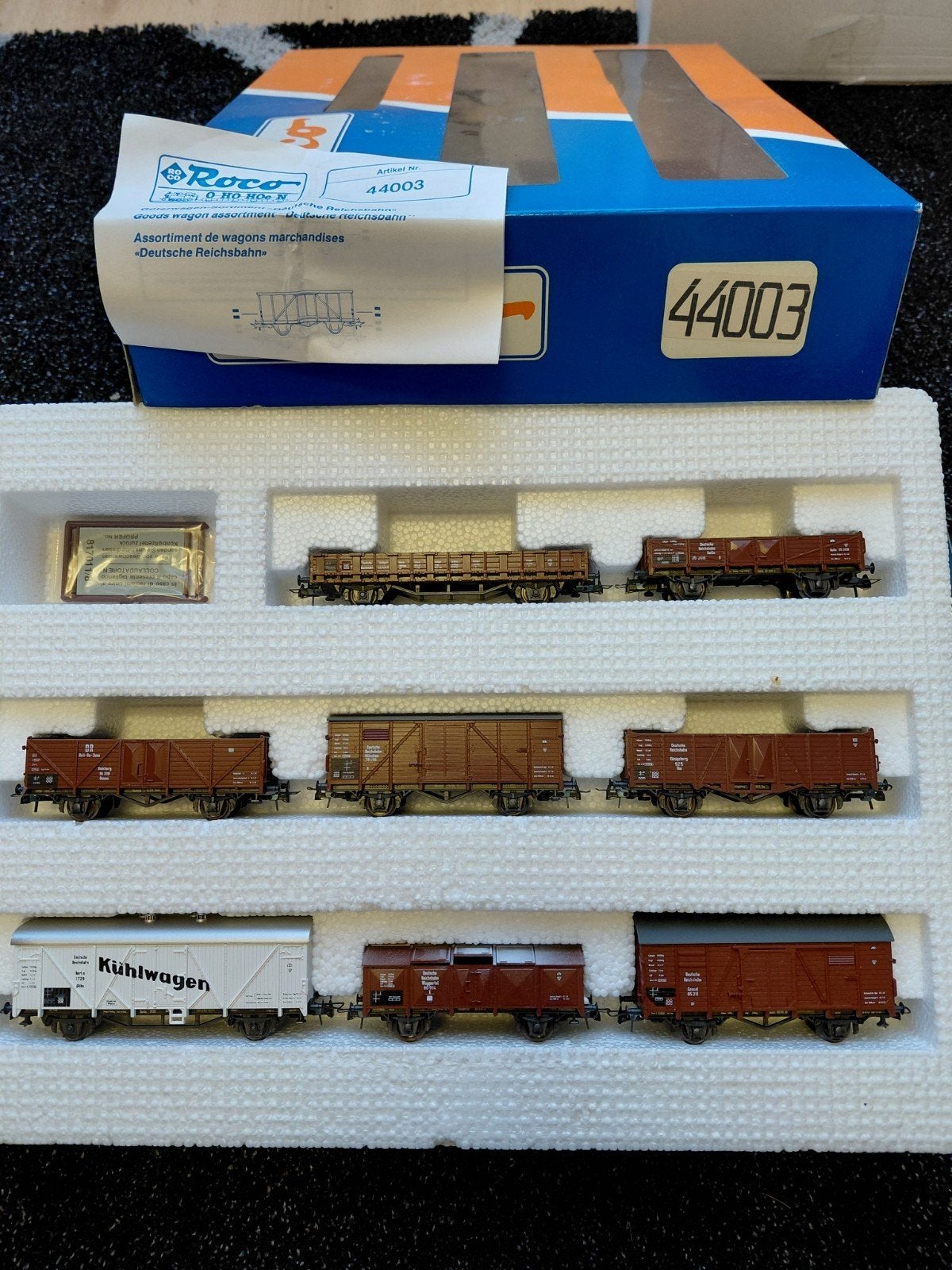 Roco 44003 Assortiment goederenwagons Deutsche Reichsbahn, Ophalen, Zo goed als nieuw, Wagon, Roco