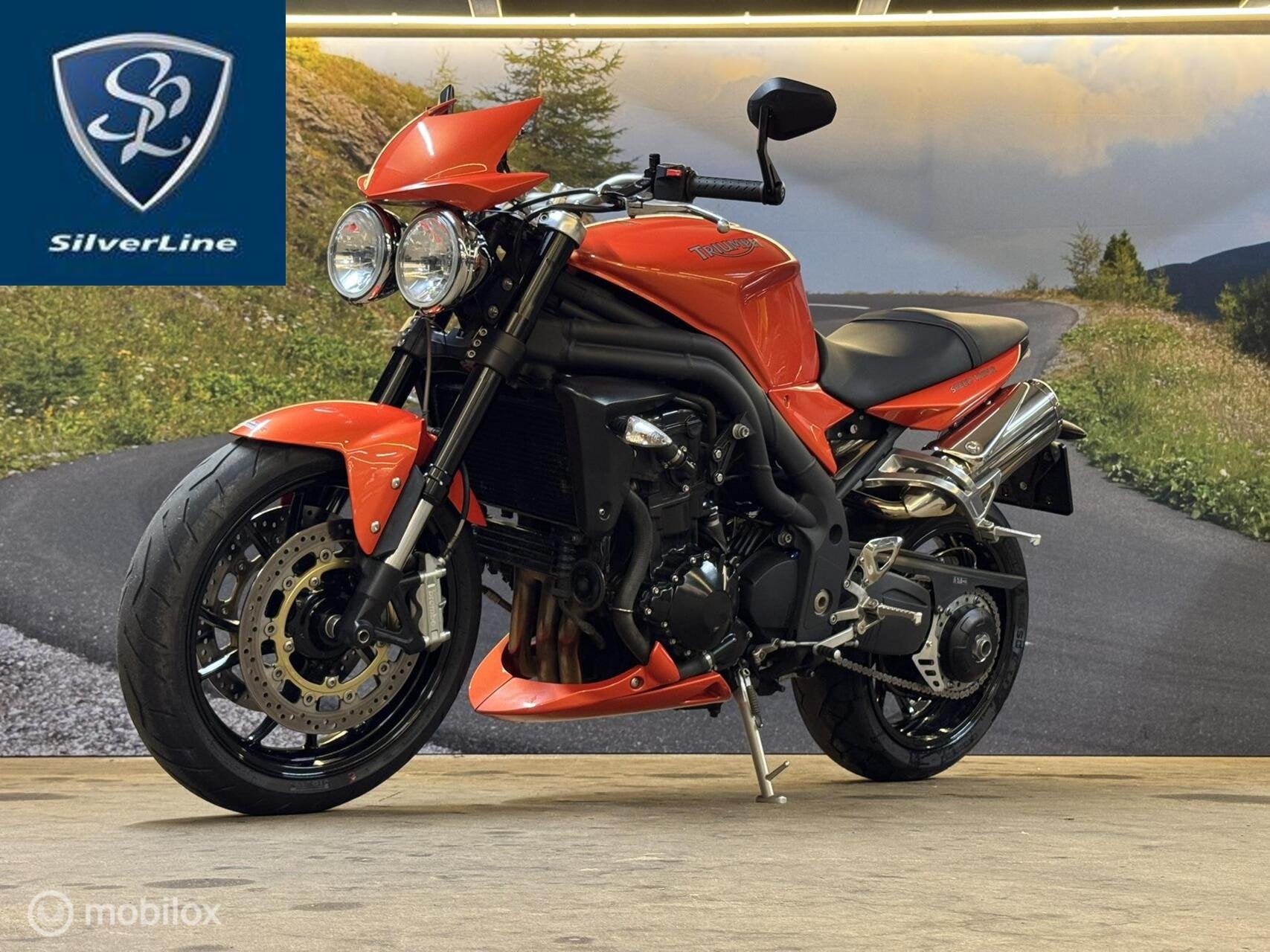 Triumph Speed Triple 1050 – 2009 – Blazing Orange, 1050 cc, Meer dan 35 kW, Toermotor, Handgeschakeld