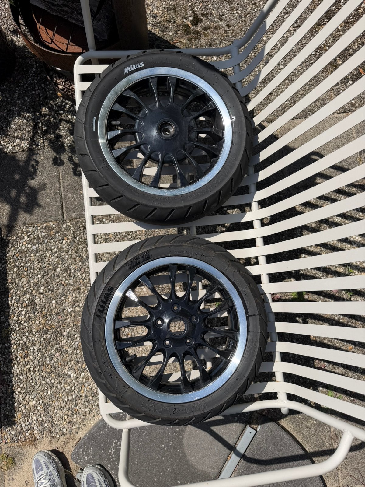 Vespa velgen + banden, Ophalen, Gebruikt, Overige typen, Vespa