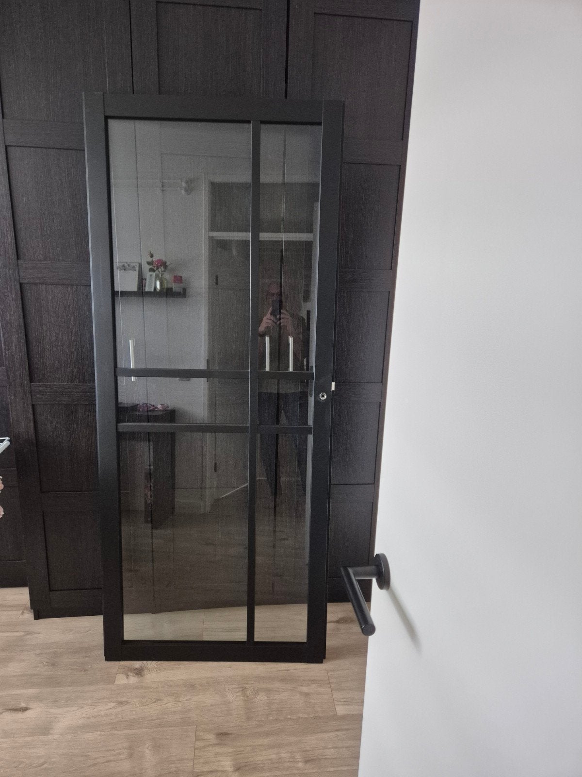 Svedex NDB905 Zwart Binnendeur met Blank Glas, Ophalen, 215 cm of meer, Binnendeur, Nieuw