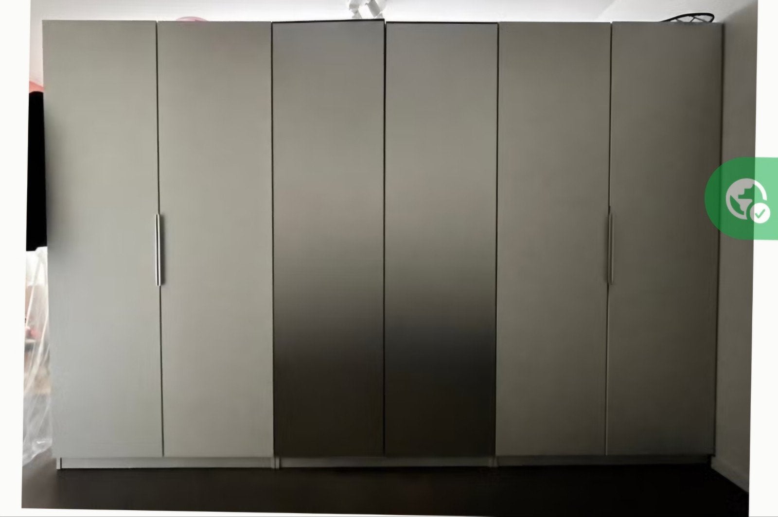 IKEA Forsand deuren 195x50/Vikedal spiegeldeur voor Pax kast, Huis en Inrichting, Kasten | Kledingkasten, Ophalen, Overige materialen