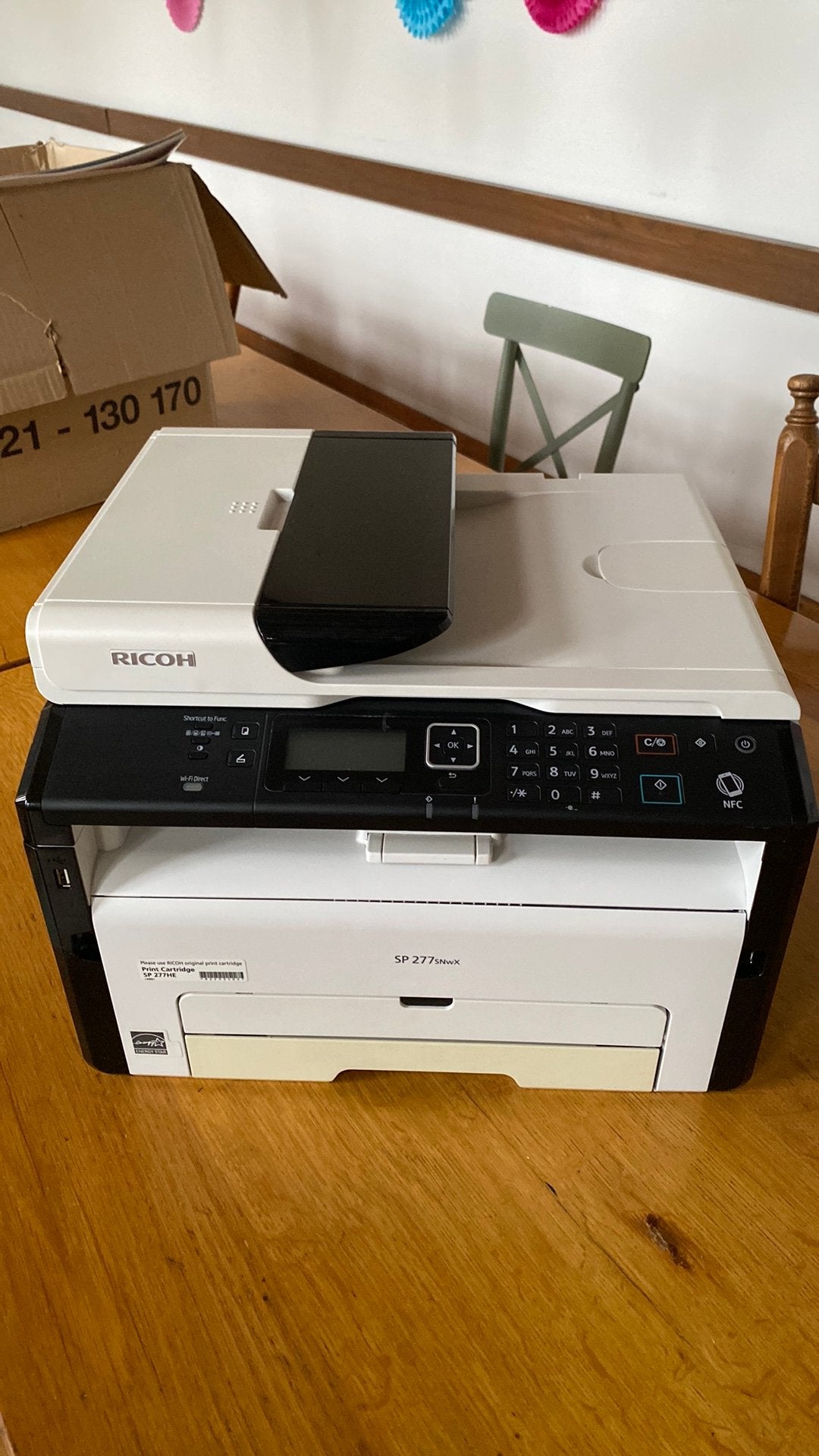 Ricoh SP 277SNwX Laser Printer, Ophalen, Gebruikt, Printer, Faxen