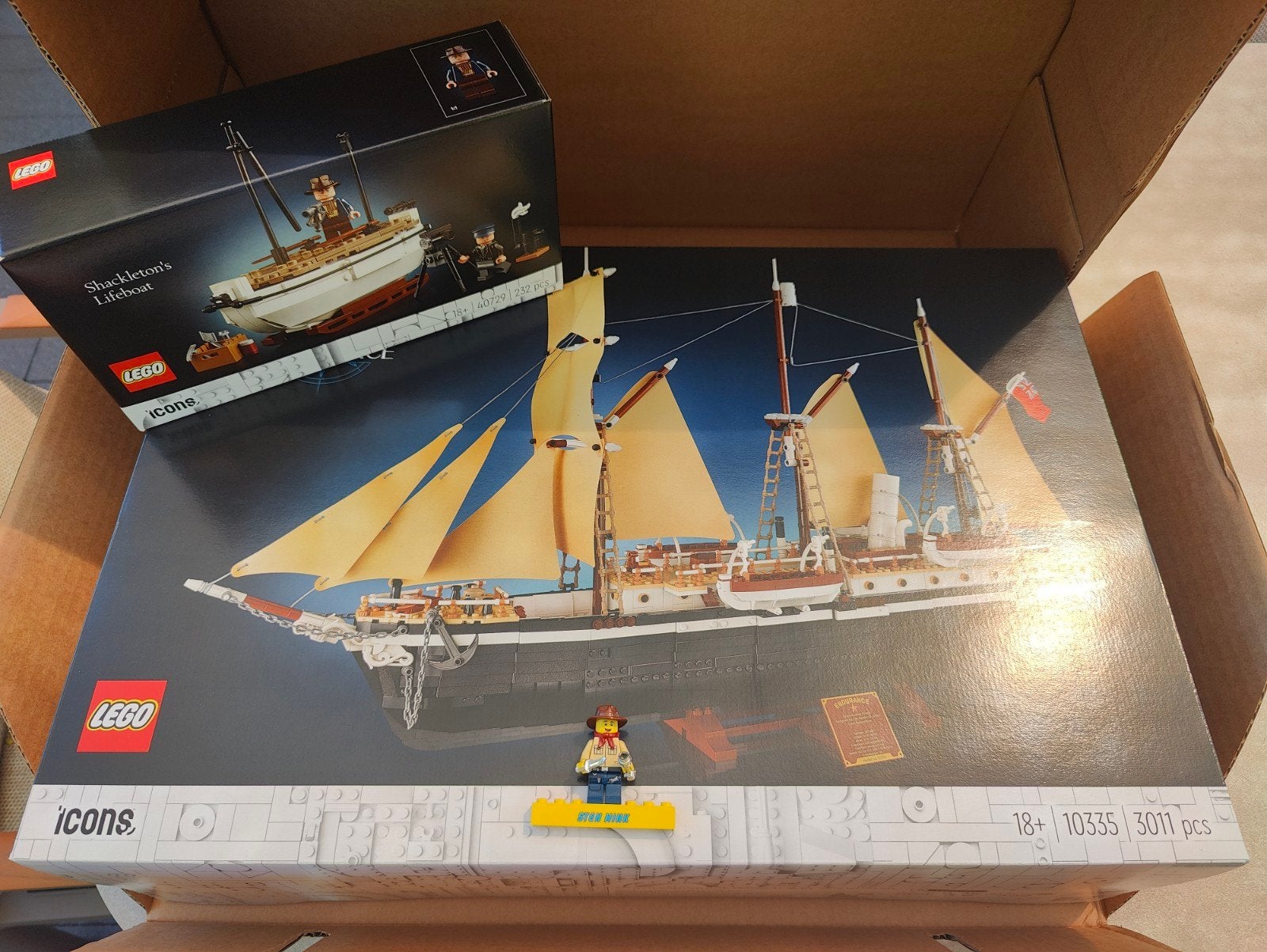 Lego Icons 10335 endurance + Shackleton's Lifeboat, Lego, Nieuw, Ophalen of Verzenden, Icons