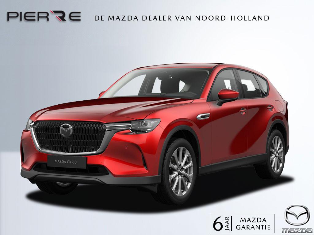 Mazda CX-60 2.5 e-SkyActiv PHEV Excl-line Buss Ed | NAVI | B, Auto's, Automaat, Stof, Zwart, 4 cilinders