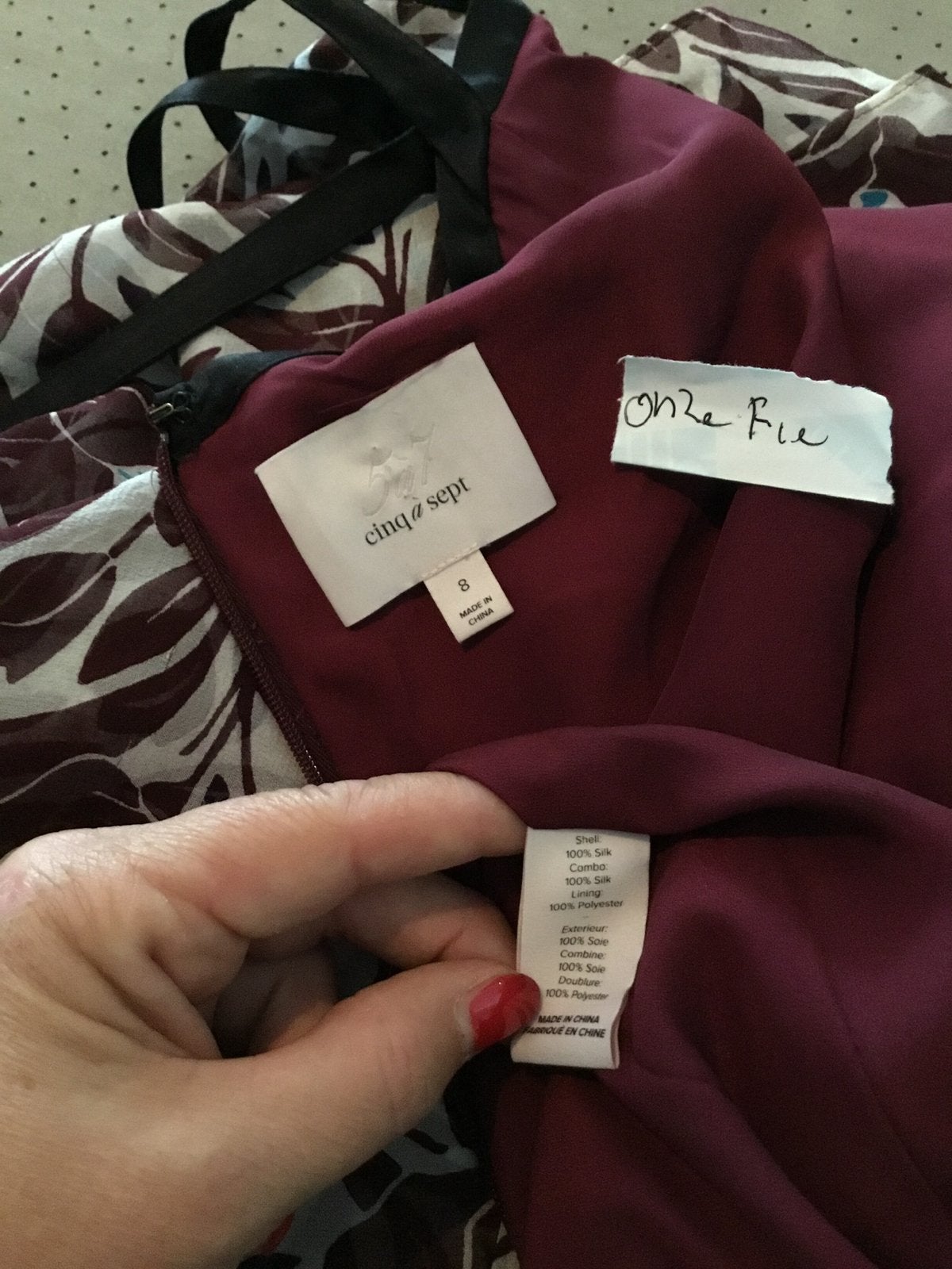 CINQ A SEPT jurk maat s origineel 100% SILK NIEUW, R, T, Ophalen of Verzenden, Zo goed als nieuw