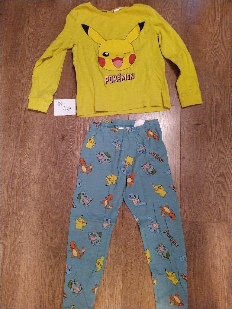 Pyjama Pokemon geel - Maat 122 / 128, Ophalen of Verzenden, Gebruikt, Jongen of Meisje, Nacht- of Onderkleding