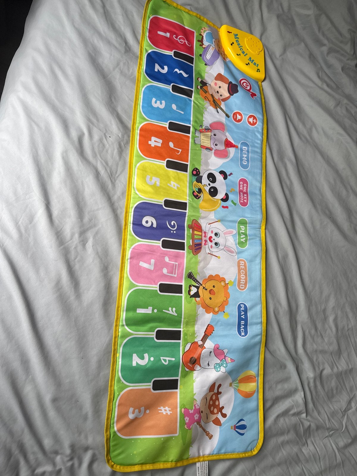Muziekmat voor baby's en peuters - Piano speelkleed, Ophalen, Zo goed als nieuw, Speelkleed, Met geluid