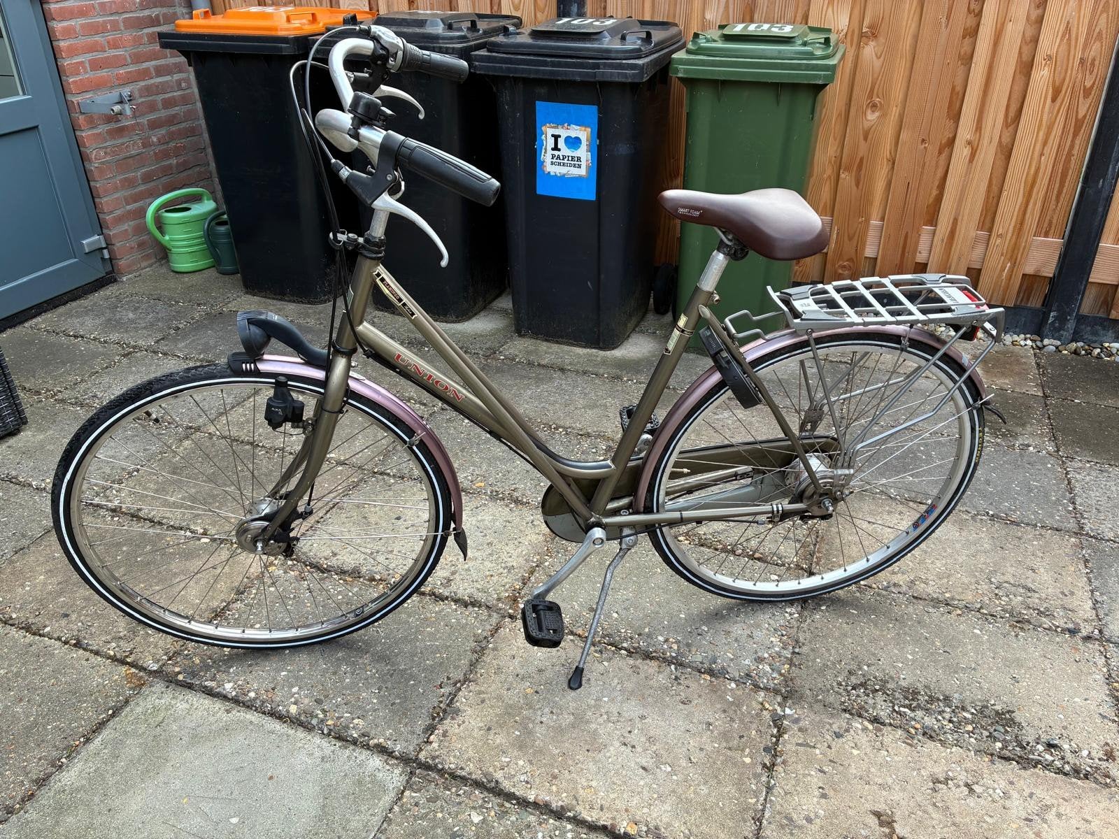 Union Flamingo Hybride, Fietsen en Brommers, Fietsen | Dames | Omafietsen, Ophalen, Gebruikt, Versnellingen, Union