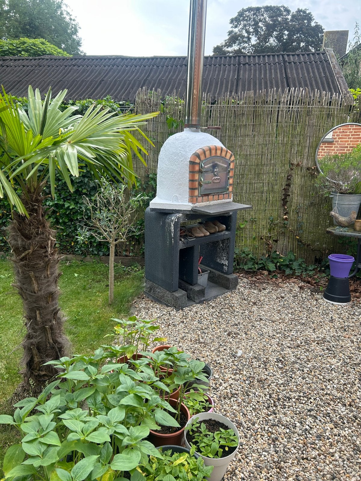 Ambachtelijke Houtgestookte Pizzaoven voor Buiten, Ophalen, Zo goed als nieuw