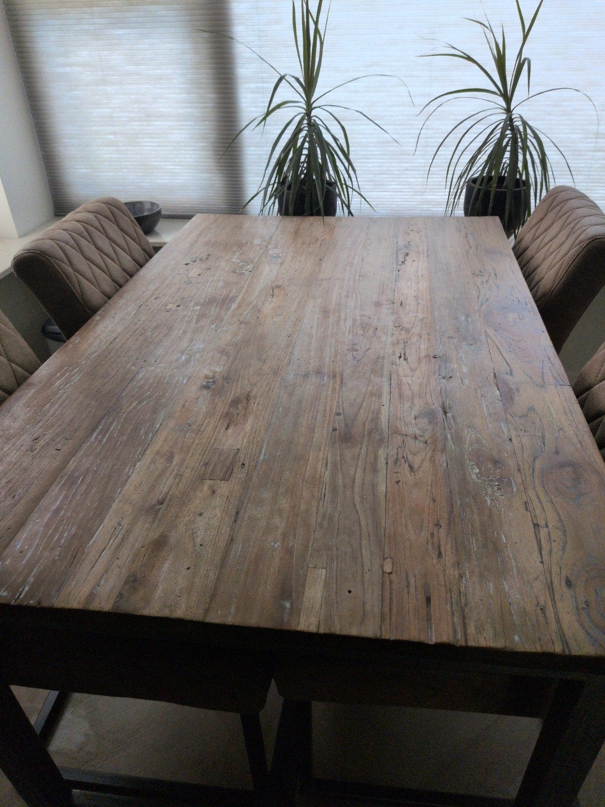 Zware Eetkamertafel, Huis en Inrichting, Complete eetkamers, Ophalen, Zo goed als nieuw, 4 tot 6 stoelen
