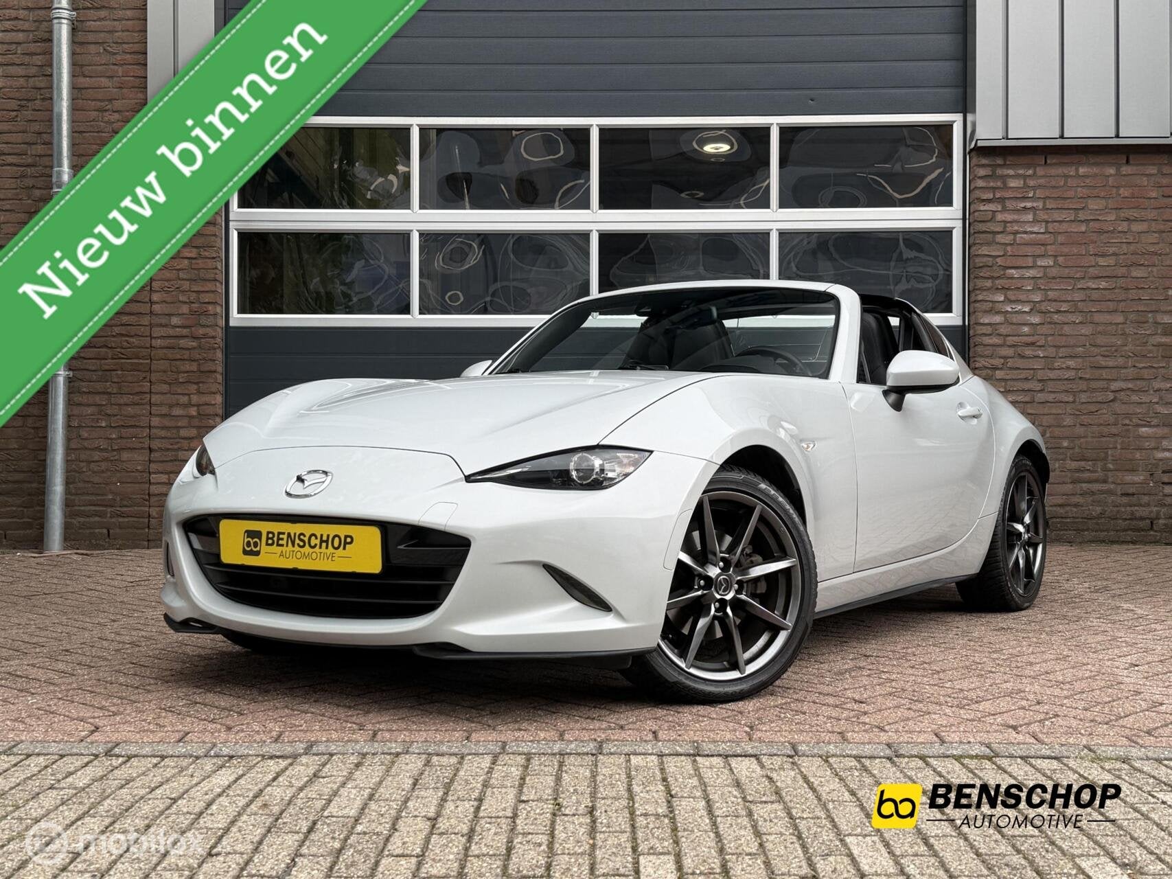 Mazda MX-5 RF 2.0 SkyActiv-G 160 GT-M Automaat Leer Navi Bos, Automaat, 1998 cc, Achterwielaandrijving, Zwart