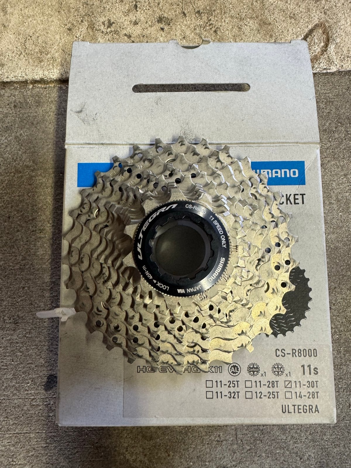 Shimano Ultegra CS-R8000 11-speed Cassette 11-30T, Staal, Ophalen of Verzenden, Zo goed als nieuw, Derailleur of Ketting