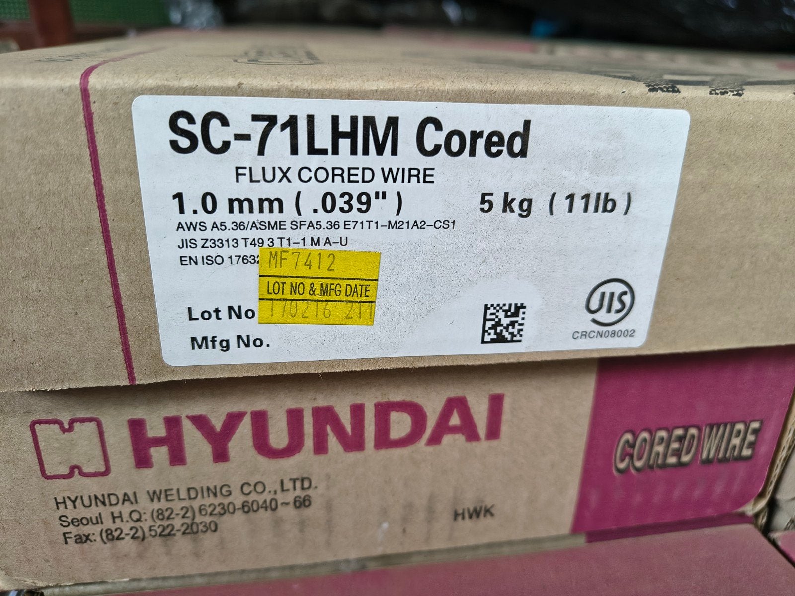 Hyundai SC-71LHM Flux Cored Lasdraad - Meerdere Beschikbaar, Ophalen of Verzenden, Nieuw, Co2