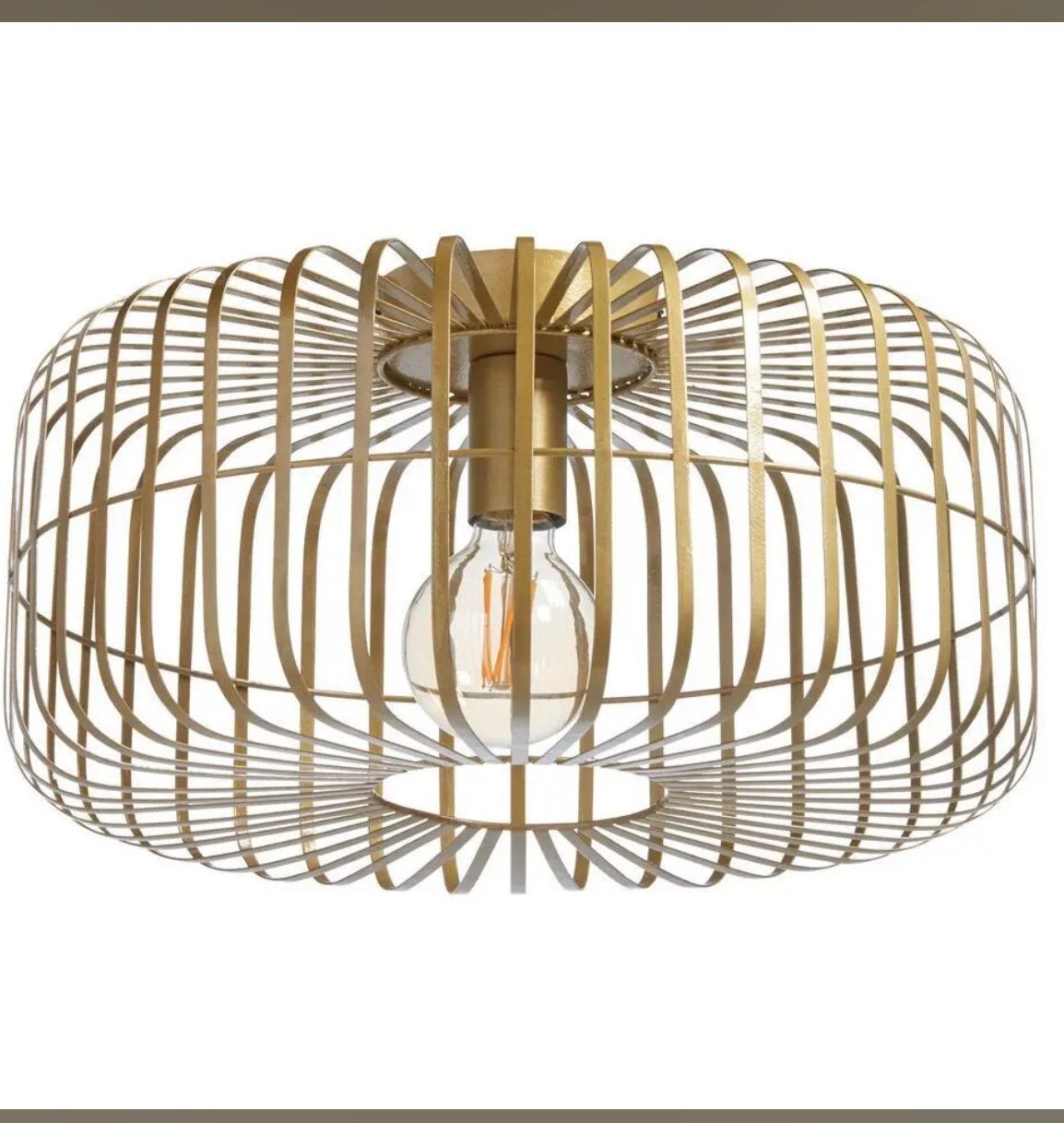 Plafondlamp Gyge Goud. Kwantum. Diameter 39cm, Ophalen, Zo goed als nieuw, Metaal