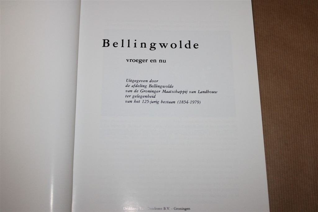 Bellingwolde vroeger en nu - Boerderijenboek 1979, Ophalen of Verzenden, Zo goed als nieuw