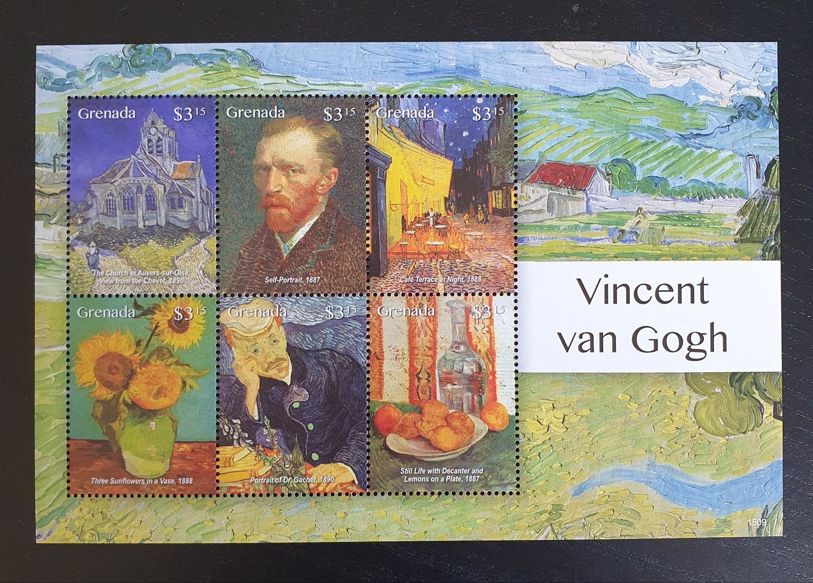 Grenada 2015 Vincent van Gogh Michel 7023-7028 postfris, Verzenden, Postfris, Overige thema's