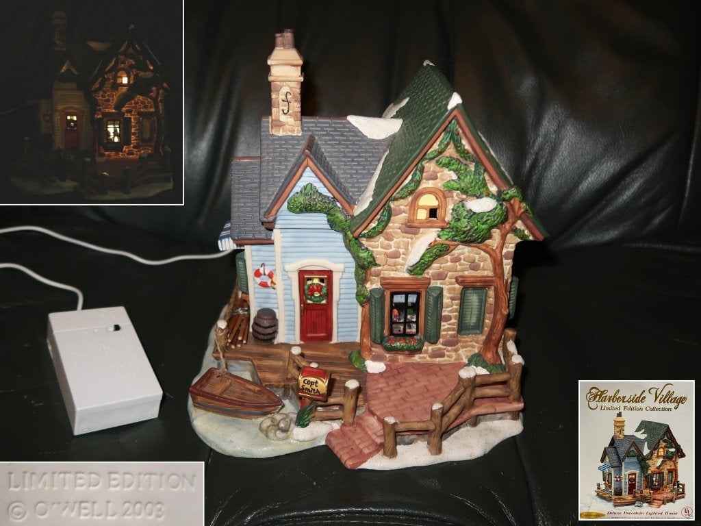 Harbourside Village, gelimiteerd deluxe kersthuis uit 2003, Verzamelen, Verzenden, Zo goed als nieuw