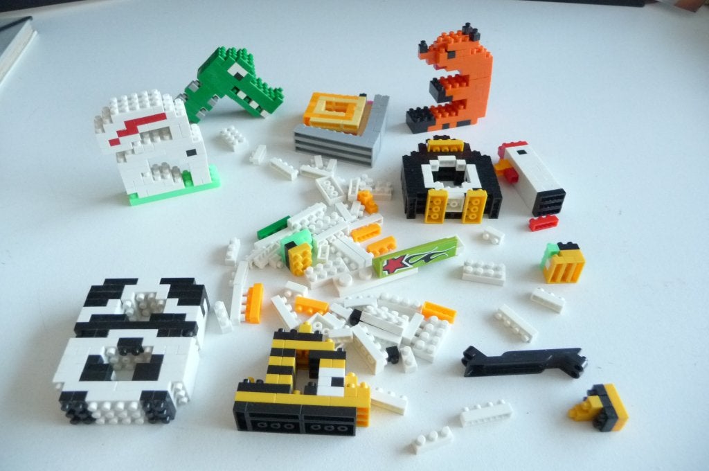 SETJE MINI LEGO OM LEGO IN HET KLEIN TE BOUWEN ALS NIEUW, Verzenden, Zo goed als nieuw, Overige merken