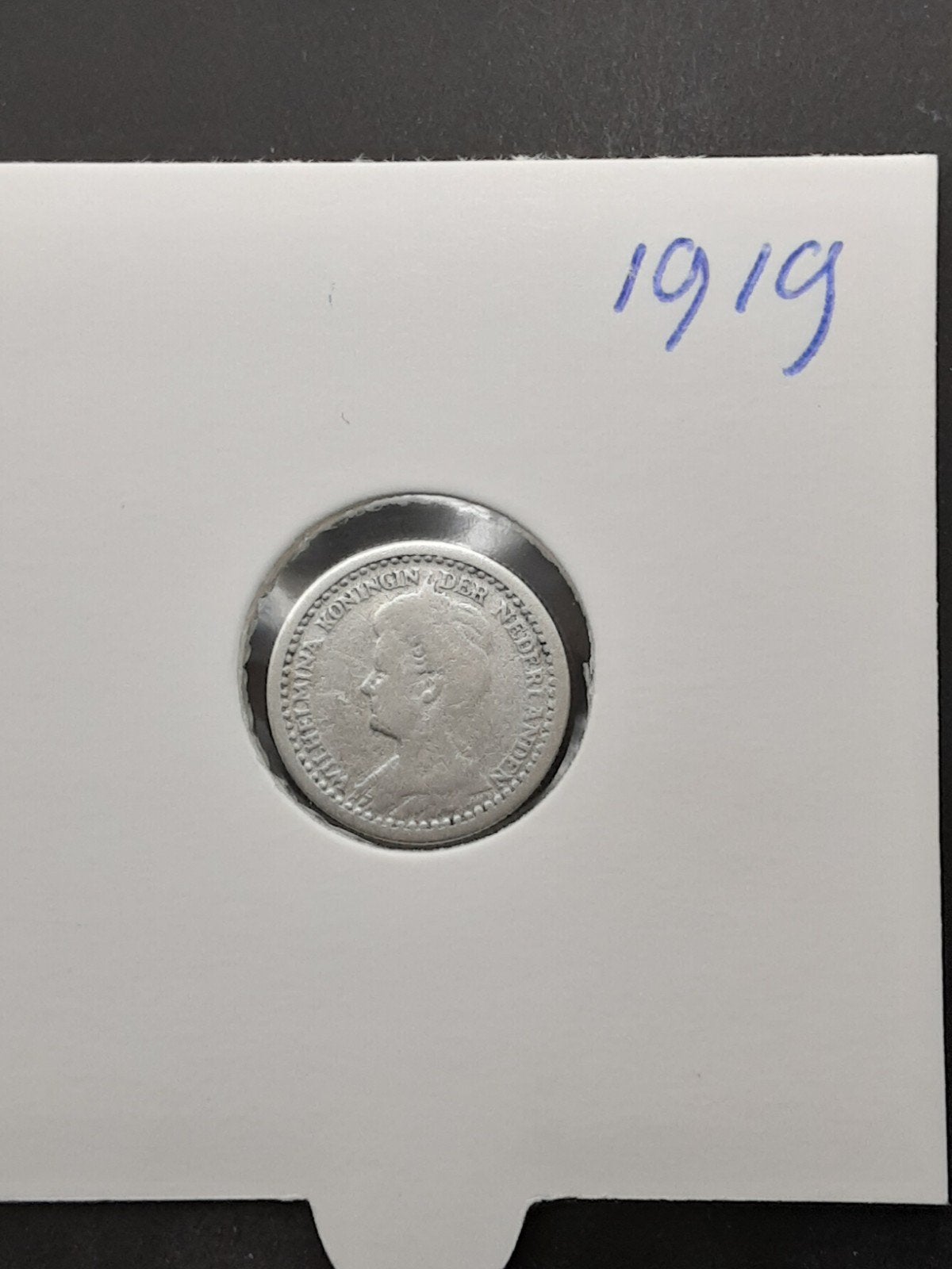10 cent 1919 koningin Wilhelmina, Zilver, Ophalen of Verzenden, 10 cent, Koningin Wilhelmina
