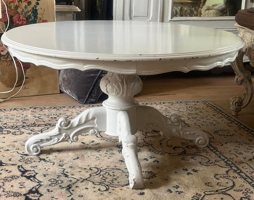 Barok ronde salontafel, Ophalen