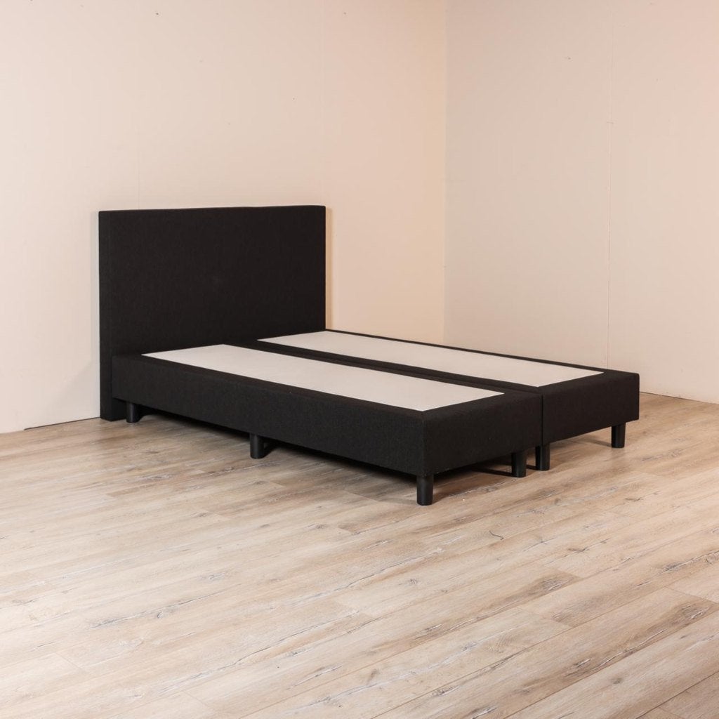 Boxspring Belle NU € 499,- !! op=op!! GEHEEL COMPLEET, Ophalen, Zwart, 200 cm, Modern