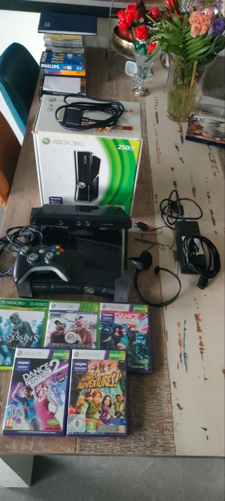 Xbox 360 met Kinect en 5 spellen (originele staat), Spelcomputers en Games, Games | Xbox 360, Ophalen of Verzenden