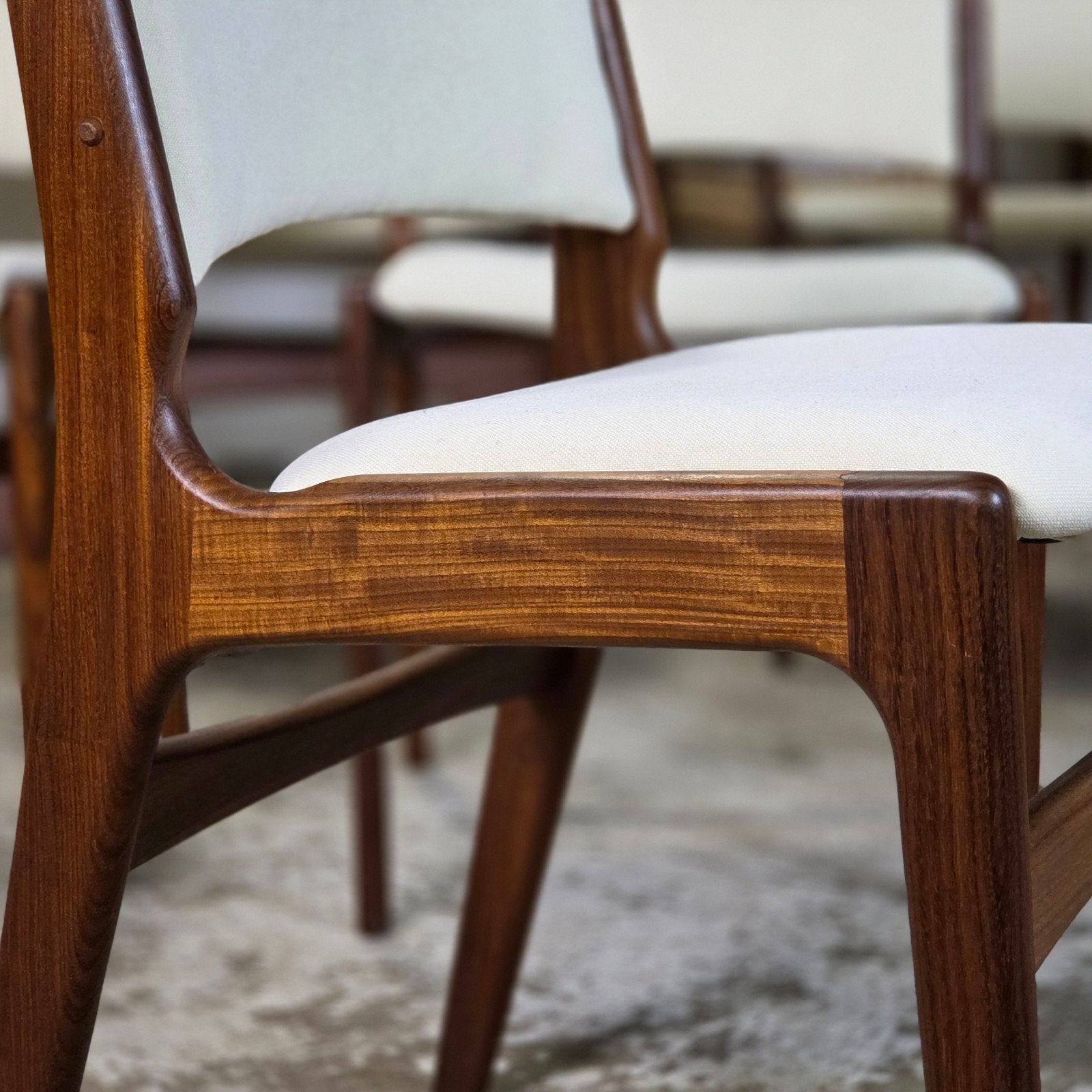 Erik Buch vintage jaren 60 Deense stoel gerestaureerd teak, Ophalen, Hout, Overige kleuren, Louis van Teeffelen, Pastoe, Mid Century, Danish
