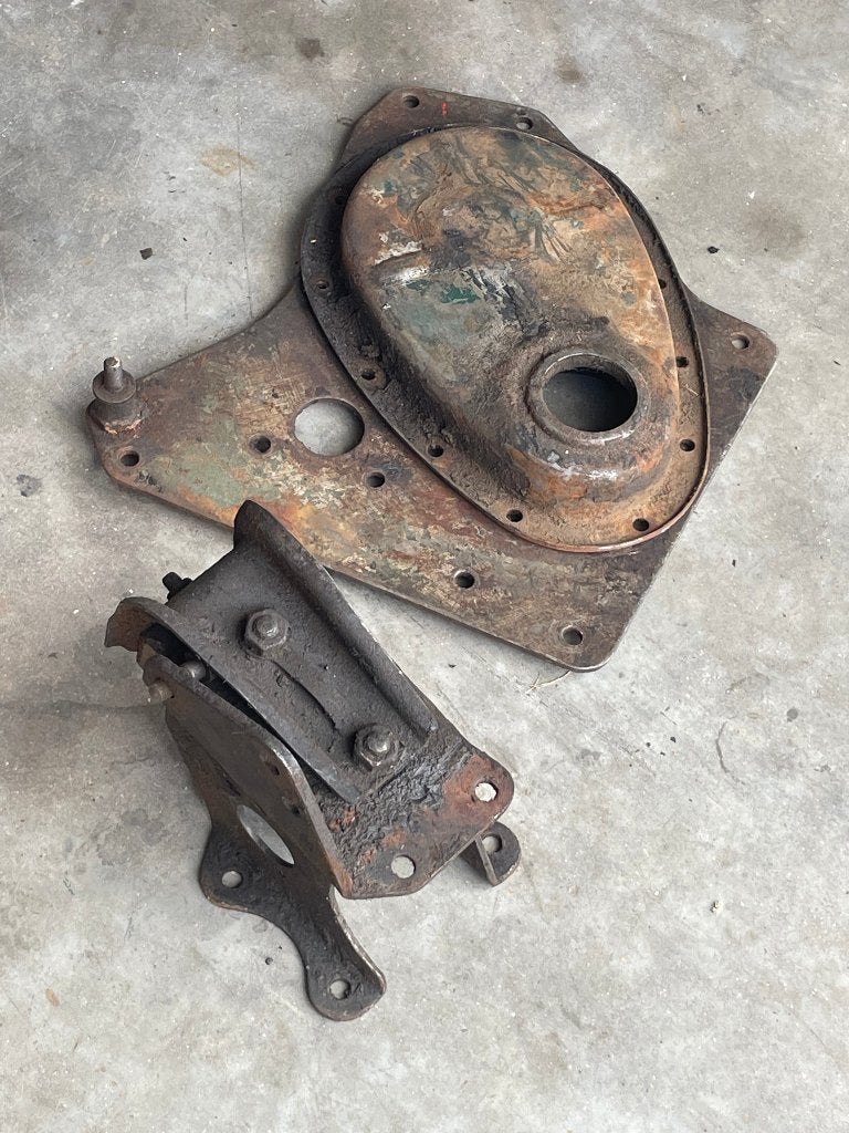 austin healey bn1 bn2 timingcover met plaat en motorsteun, Ophalen of Verzenden, Gebruikt, Austin