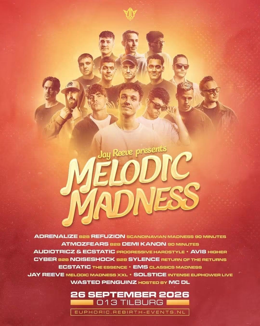 2 Tickets Jay Reeve Presents: Melodic Madness - 26 september, Tickets en Kaartjes, Twee personen, September