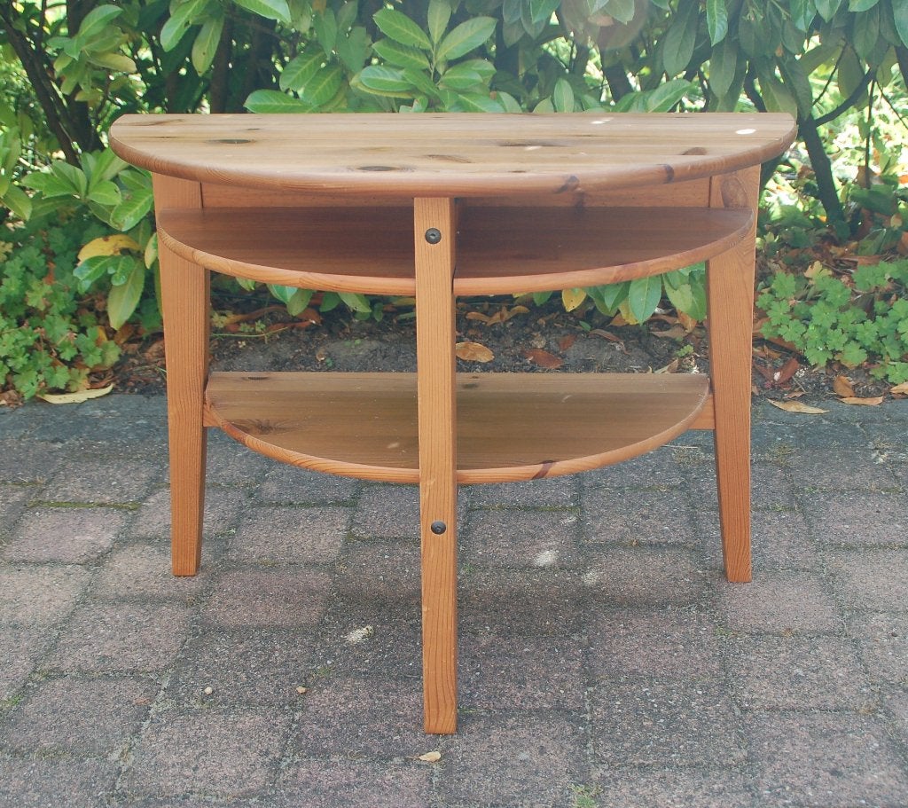 Ikea half rond tafeltje, 50 tot 100 cm, Rond, Ophalen of Verzenden, Zo goed als nieuw