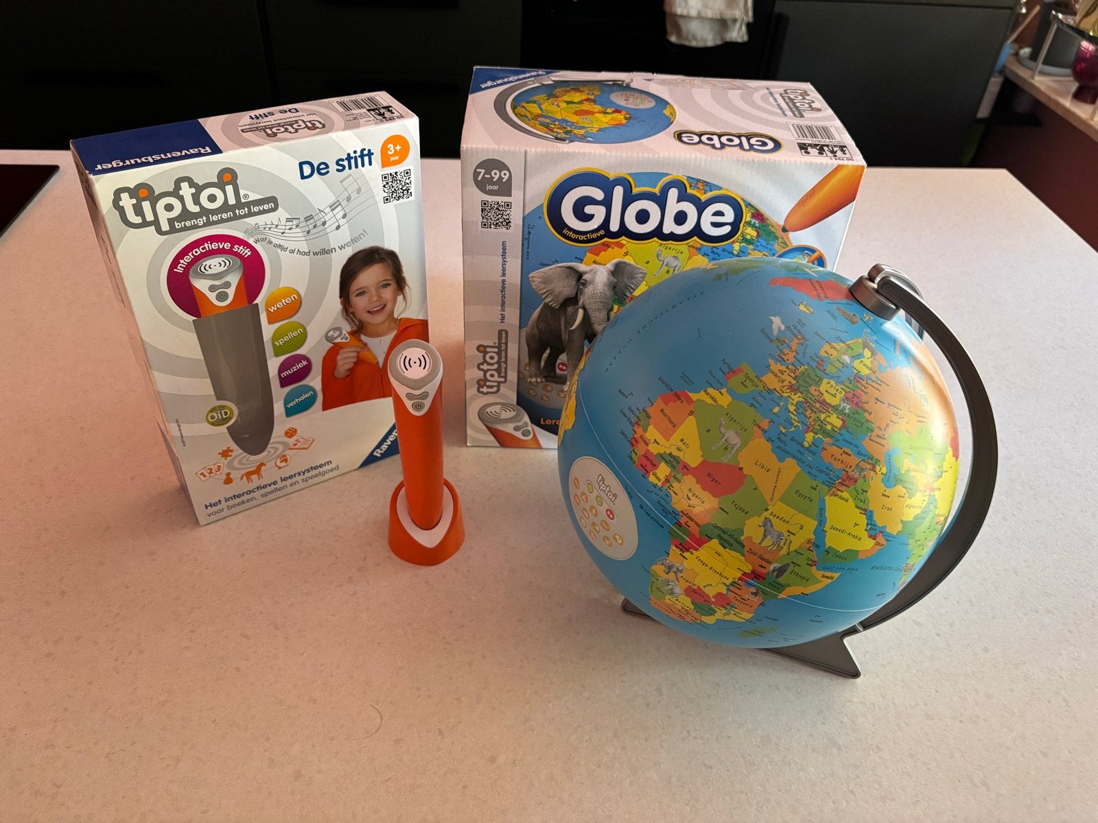 Tiptoi Globe en Tiptoi Pen - Zo goed als nieuw, Ophalen of Verzenden, Zo goed als nieuw, Ontdekken, Met geluid