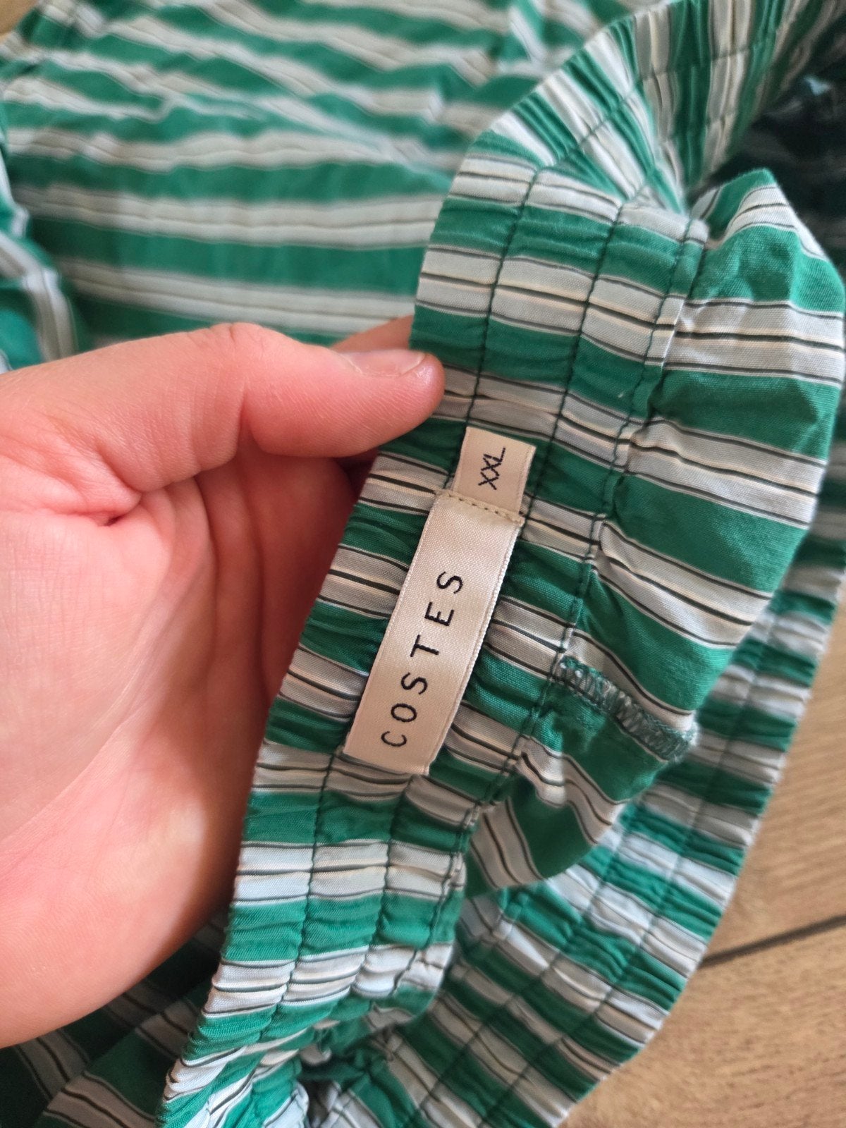 Costes groen wit gestreepte short XXL xl, Kort, Maat 46/48 (XL) of groter, Ophalen of Verzenden, Zo goed als nieuw