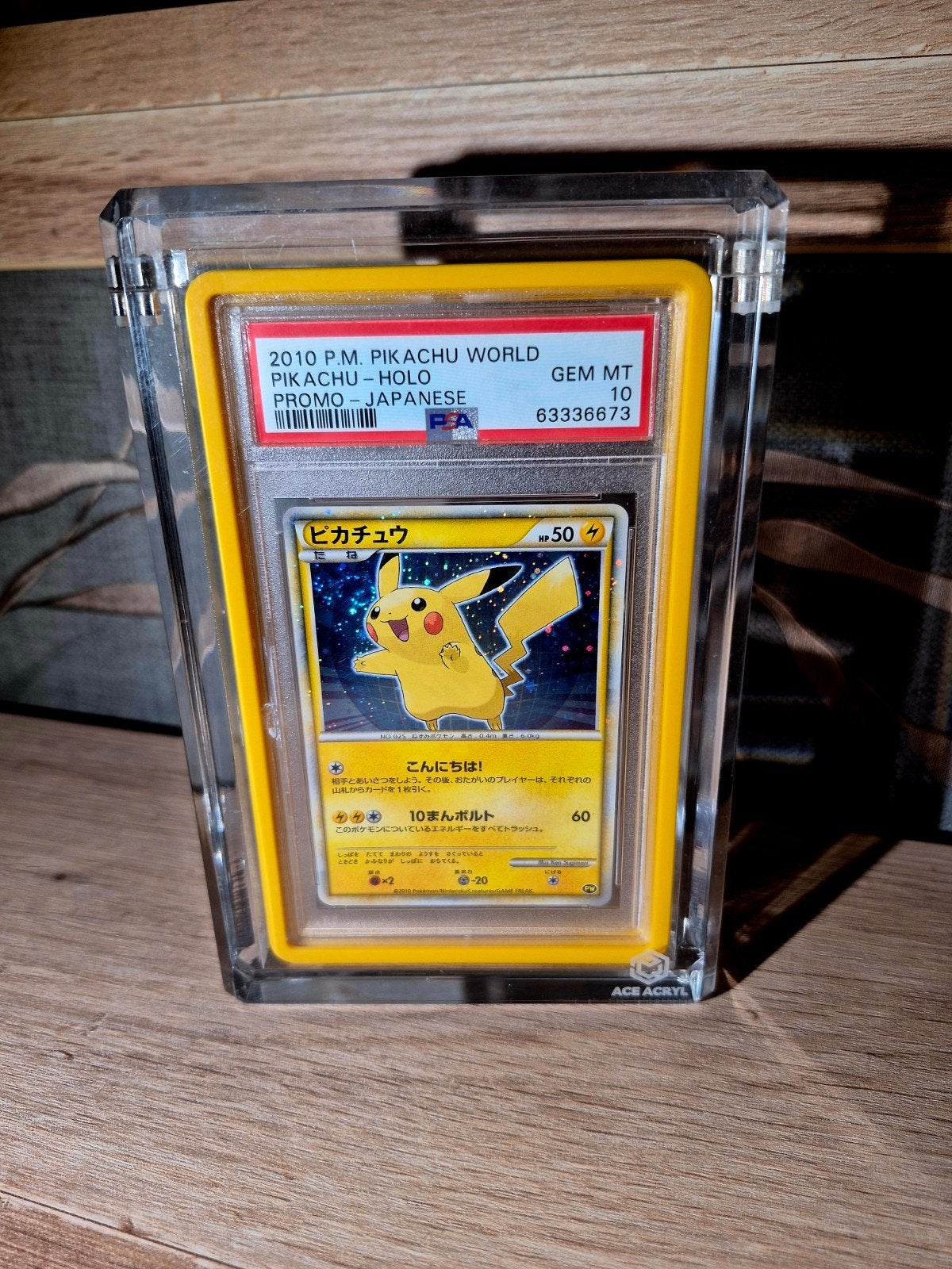 pokemon pikachu holo world collection japanese promo psa10, Ophalen of Verzenden