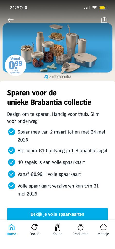 Gezocht: brabantia spaarzegels, Ophalen of Verzenden