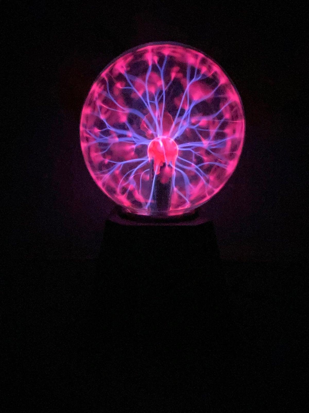 Plasma bol lamp - Magische lichtbol, Ophalen, Overige merken, Gebruikt, Zwart