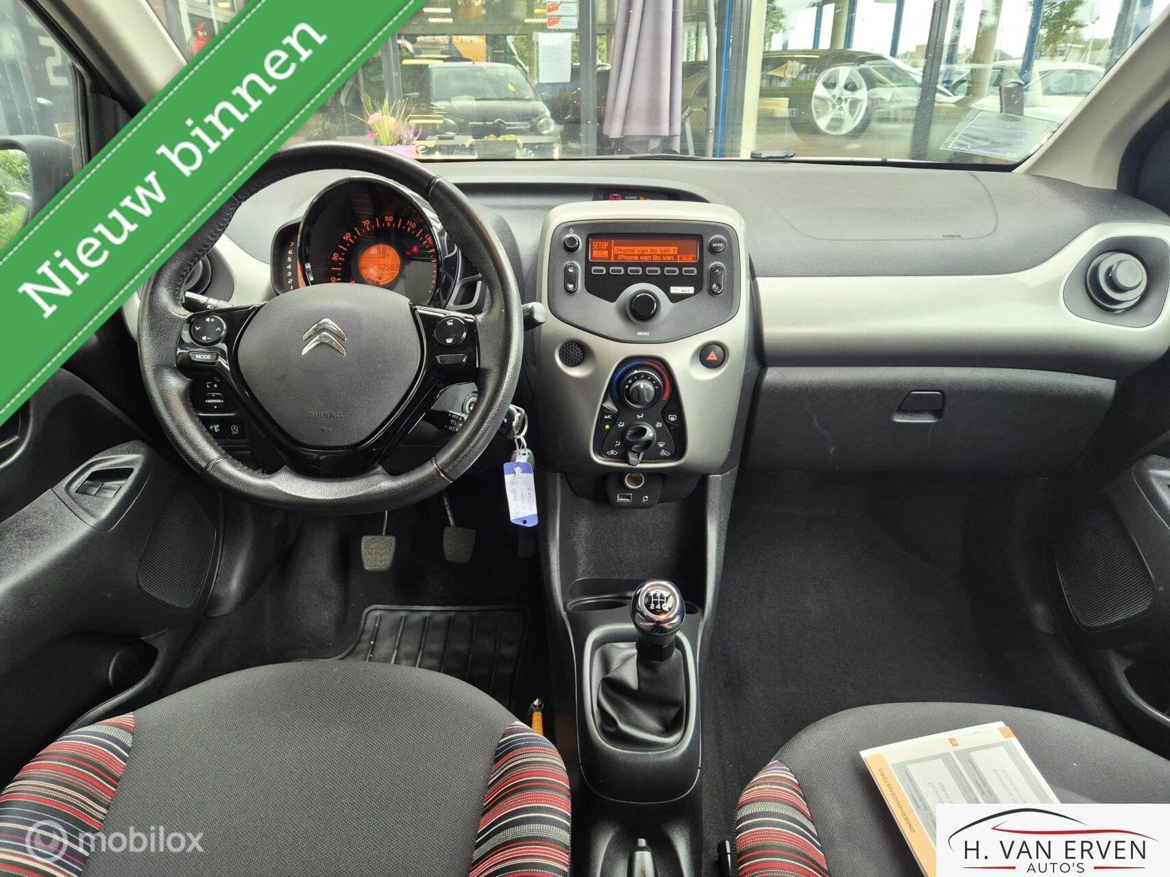 Citroen C1 1.0 e-VTi Feel AIRCO BLUETOOTH NAP 2E EIGENAAR, Voorwielaandrijving, Euro 6, 4 stoelen, C1