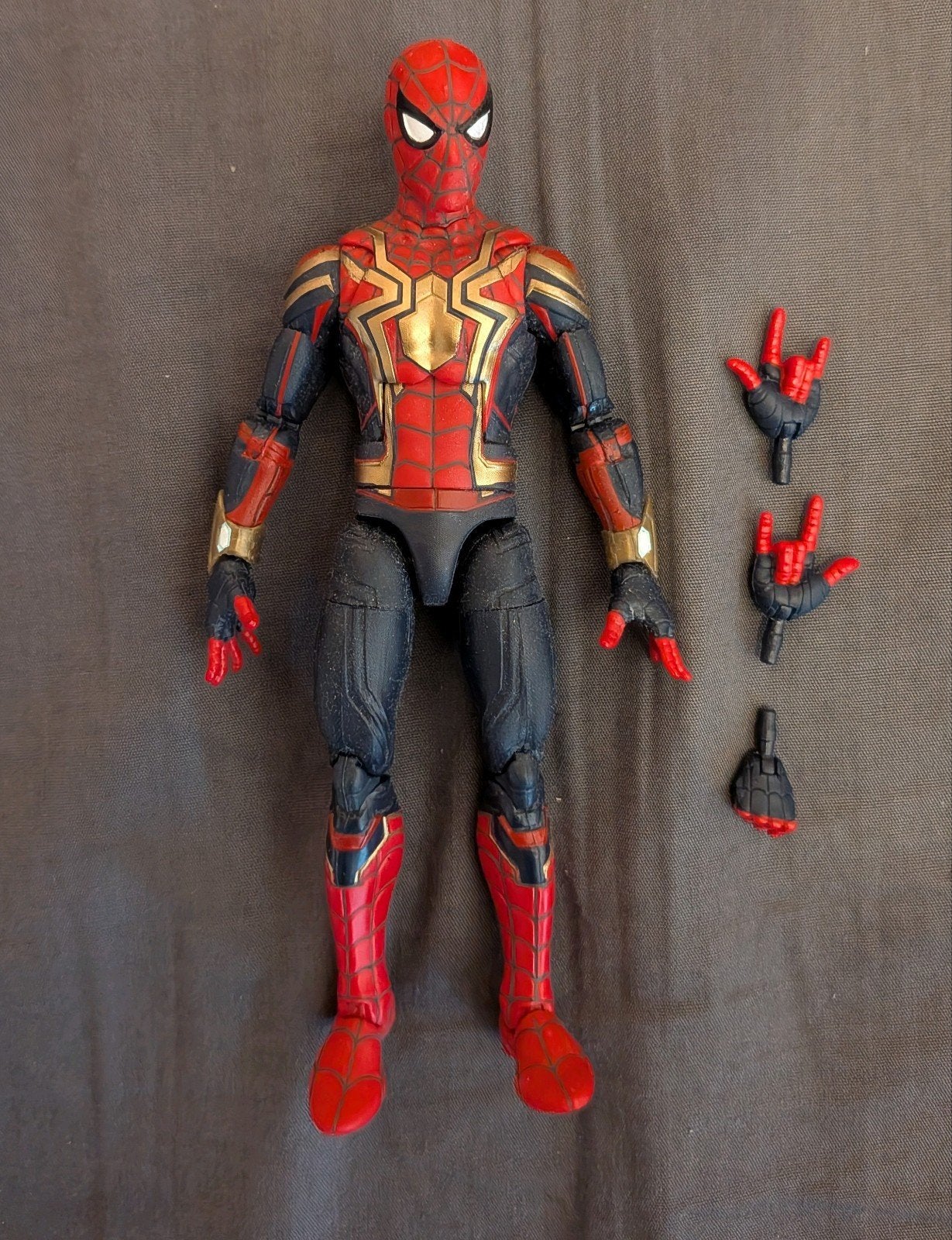 Marvel Legends Integrated Suit Spider-Man actiefiguur, Ophalen of Verzenden, Zo goed als nieuw