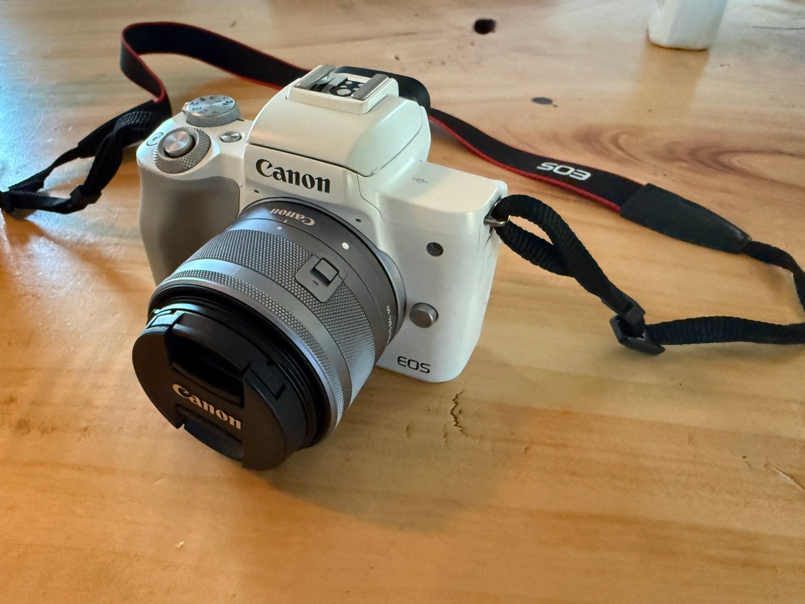 Canon EOS M50 Mark II met 15-45mm lens en tas, Canon, Ophalen of Verzenden, Zo goed als nieuw, Systeemcamera
