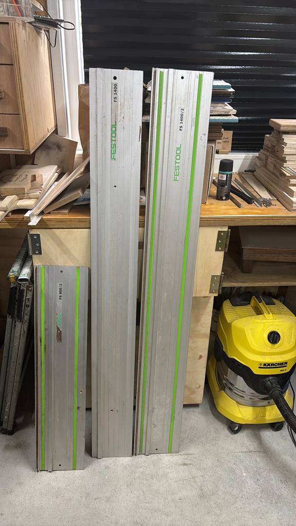 Festool geleiderails FS 800/2, FS 1400/2, FS 1400, Ophalen of Verzenden, Gebruikt