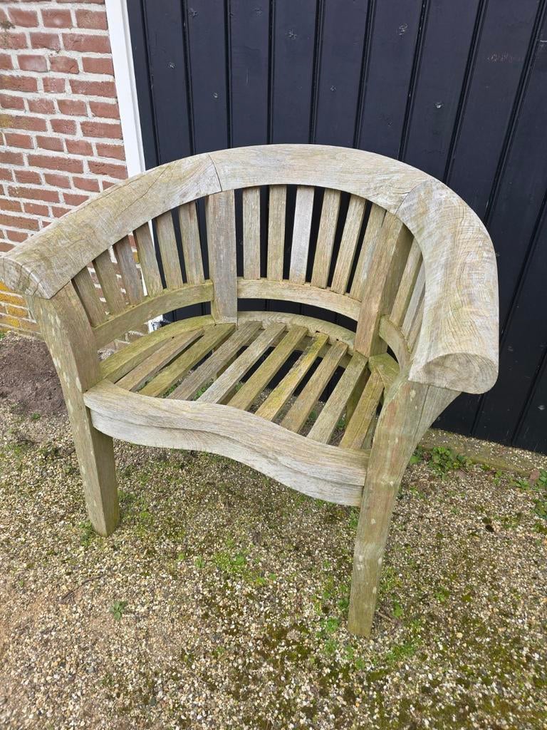 Grote Teak Stoel - Opknapper of Decoratie, Gebruikt, Bruin, Ophalen of Verzenden, Rustiek, Tuin, Decoratief