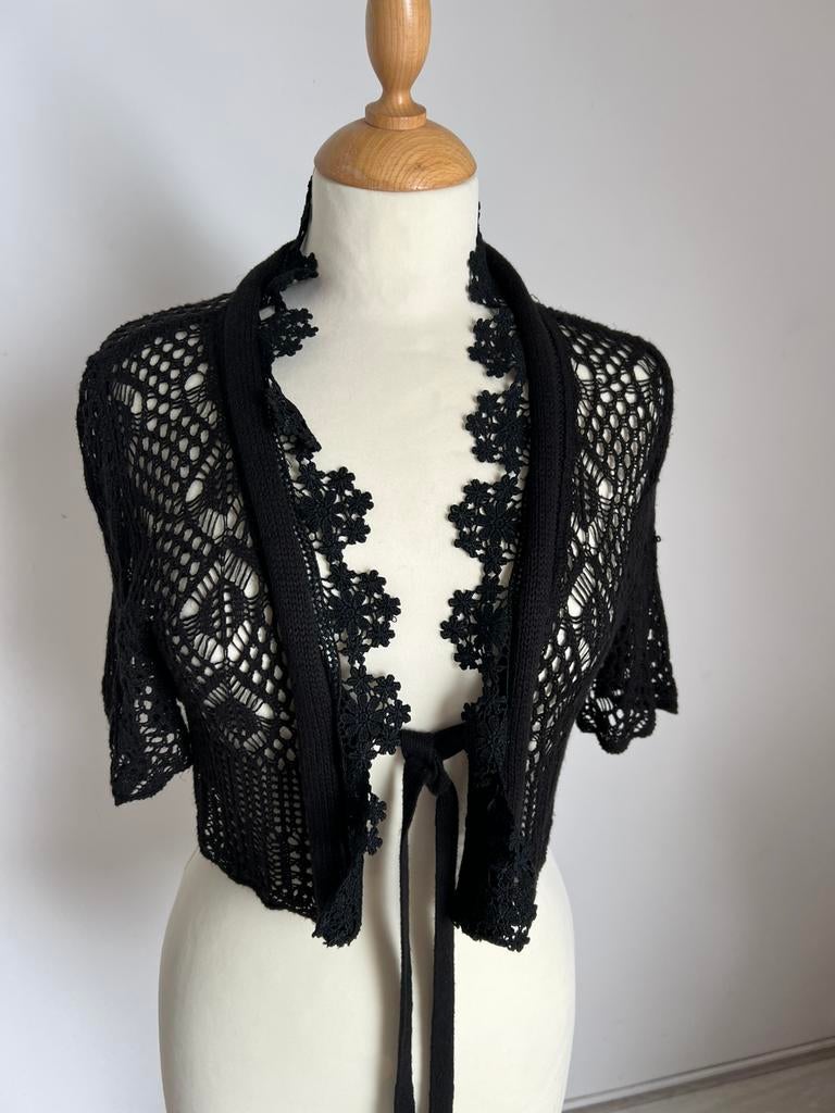 Bolero/vestje van Vero Moda Gosha in zwart, Ophalen of Verzenden, Zo goed als nieuw, Maat 38/40 (M), Zwart